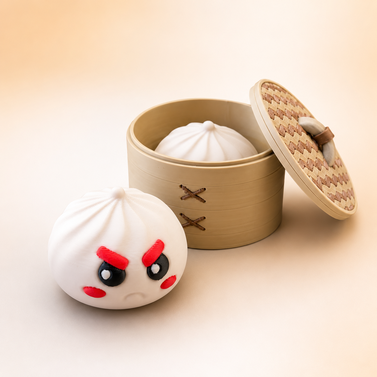 Dumpling Kawaii – Figurine food cute avec boîte vapeur