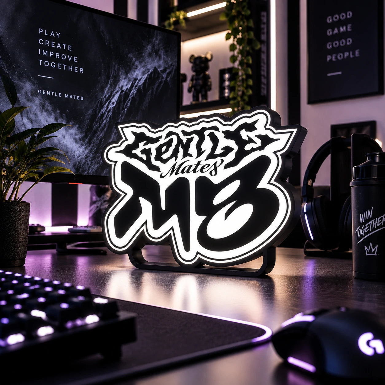 Lampe LED Gentle Mates RGB – Logo Esport Français