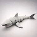 Grand requin articulé imprimé en 3D Mako