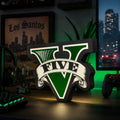 Lampe LED GTA Five Collector – Déco gaming open world & pop culture LampeGeek