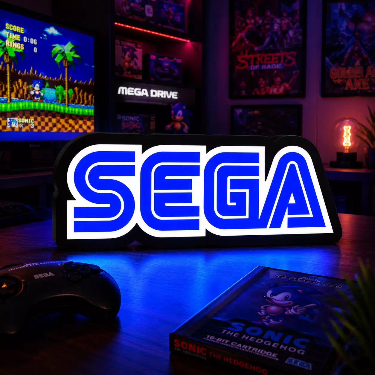 LAMPE LED SEGA LOGO 
