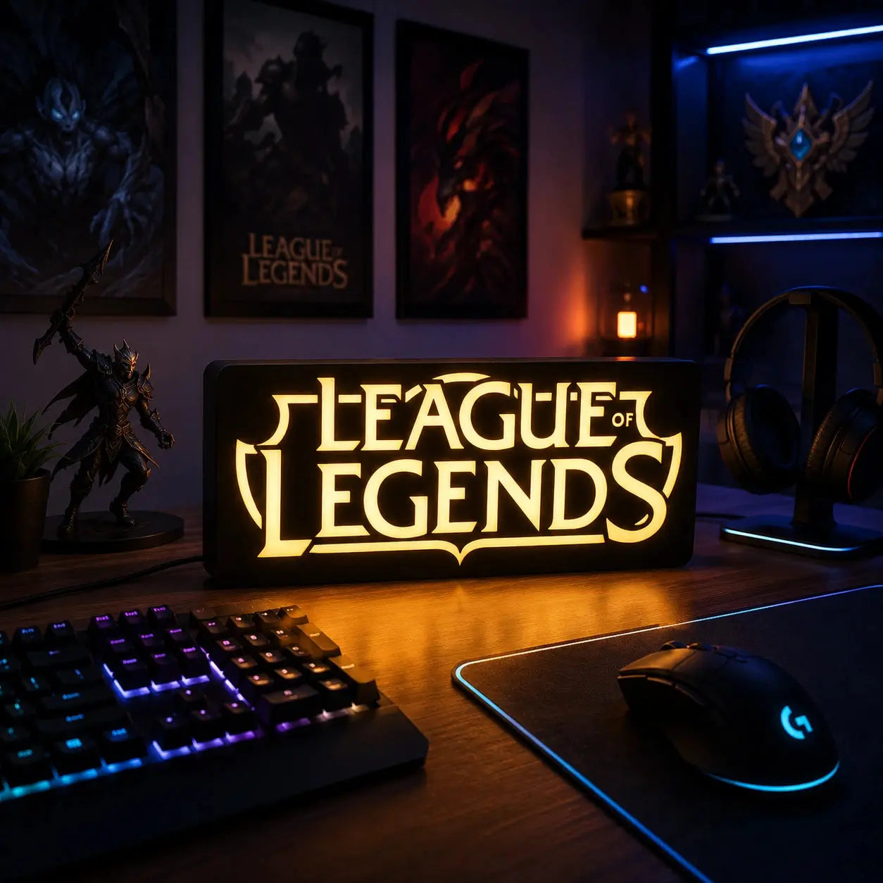 lampe led league of legends rgb setup gaming