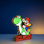 Lampe LED Mario et Yoshi Collector de LampeGeek, lampe lumineuse avec personnages Mario et Yoshi colorés, décoration pour chambre.