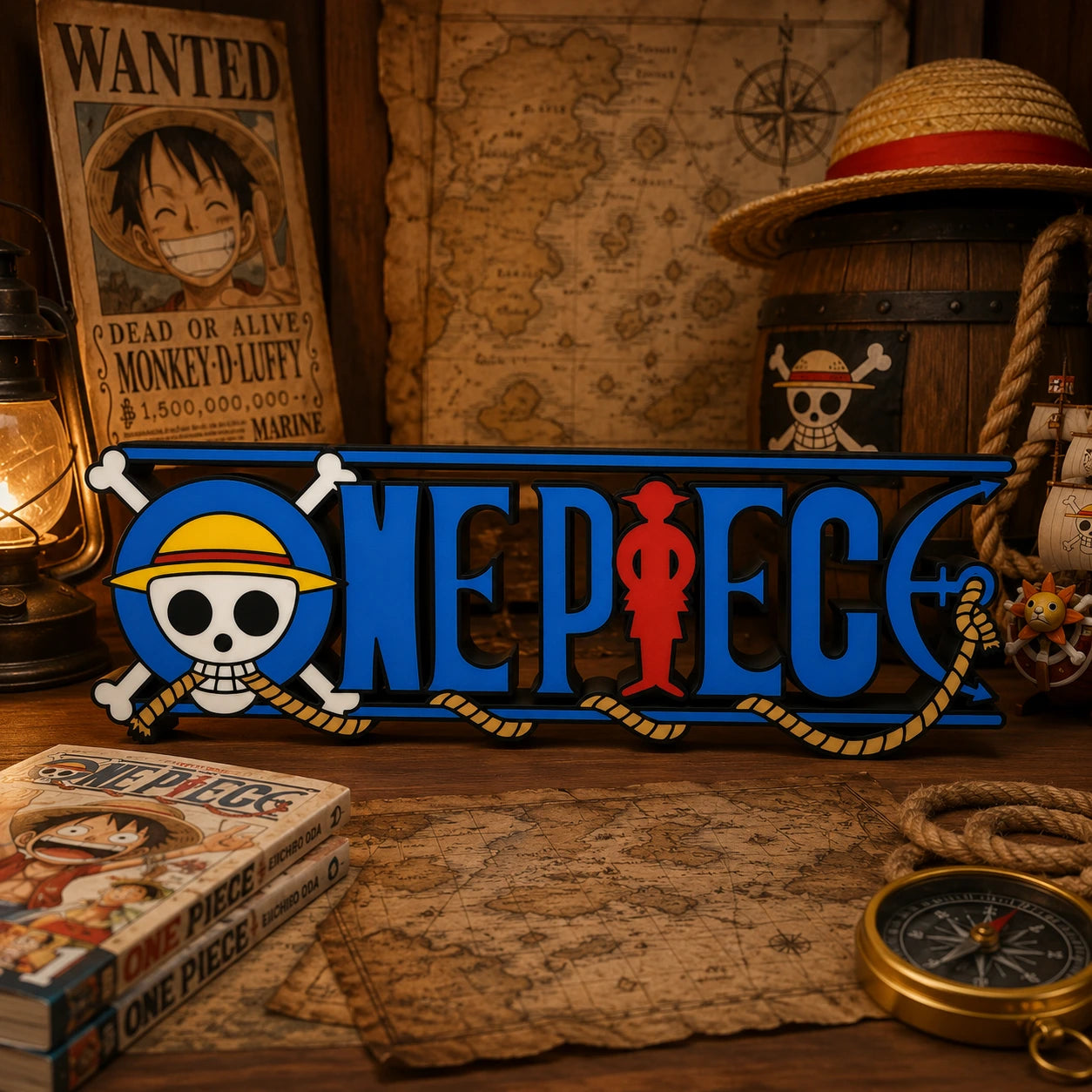 Plaque 3D One Piece | Décoration Manga 25 cm