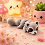 Raton laveur kawaii Rasco en impression 3D