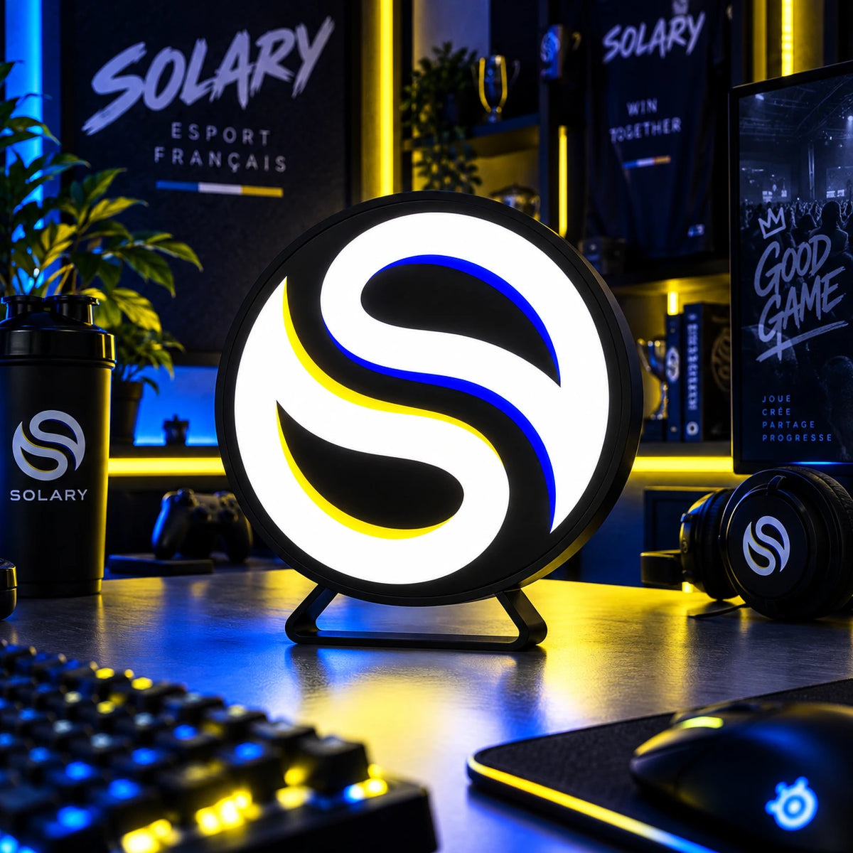 Lampe LED Solary RGB – Logo Esport Français