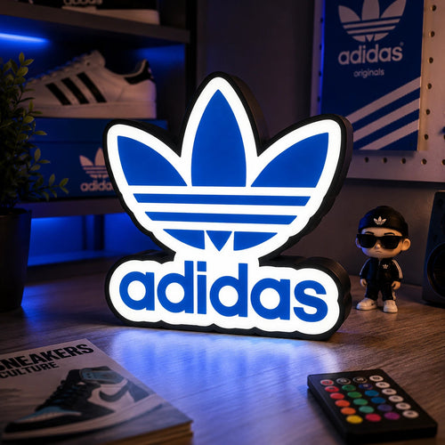 Lampe LED Adidas Collector – Déco sneaker & street icon lumineuse LampeGeek