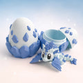 Auralys – Œuf de dragon givré avec bébé dragon articulé - LampeGeek