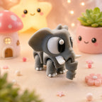 Bali – Éléphant articulé kawaii en impression 3D - LampeGeek