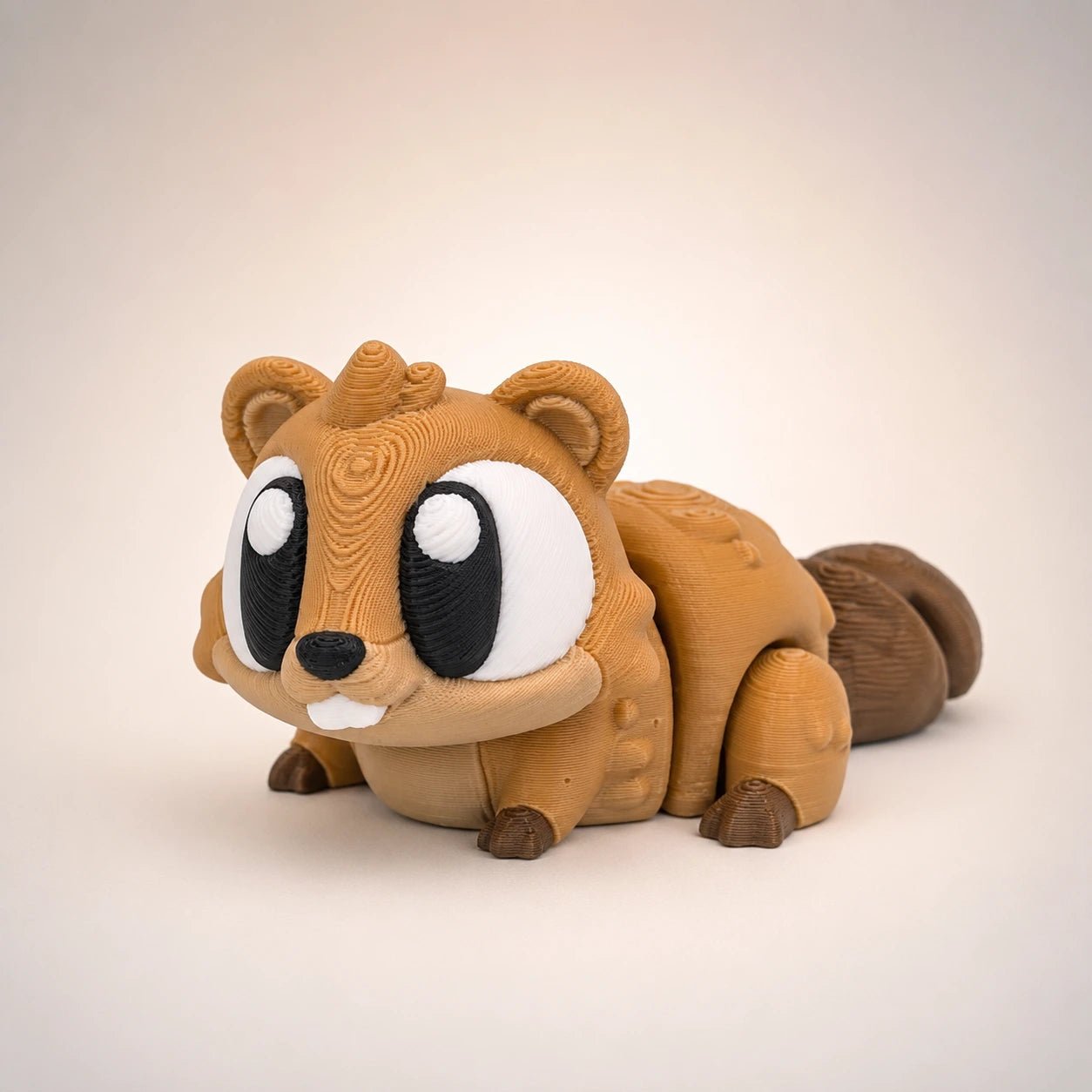 Bobby – Castor Kawaii Articulé - LampeGeek