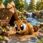 Bobby – Castor Kawaii Articulé - LampeGeek