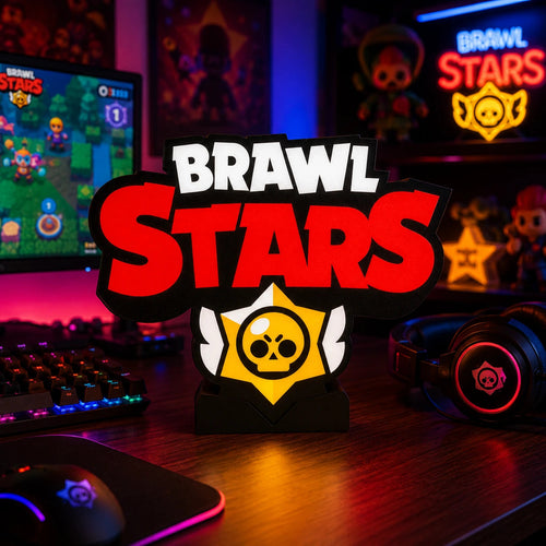 Lampe LED Brawl Stars Épique – Déco gaming colorée & battle arena LampeGeek