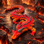 Dragon articulé 42 cm – Impression 3D - LampeGeek