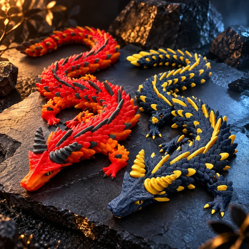 Dragon articulé 42 cm – Impression 3D - LampeGeek