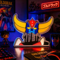Lampe LED vintage Goldorak Robot RGB, tête de robot colorée, design rétro, lampe décorative de marque LampeGeek.