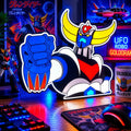 Lampe LED Goldorak Légendaire, robot manga RGB, éclairage coloré, design de la célèbre figure de manga, lampe décorative moderne.