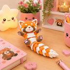 Kumo – Panda roux articulé kawaii - LampeGeek