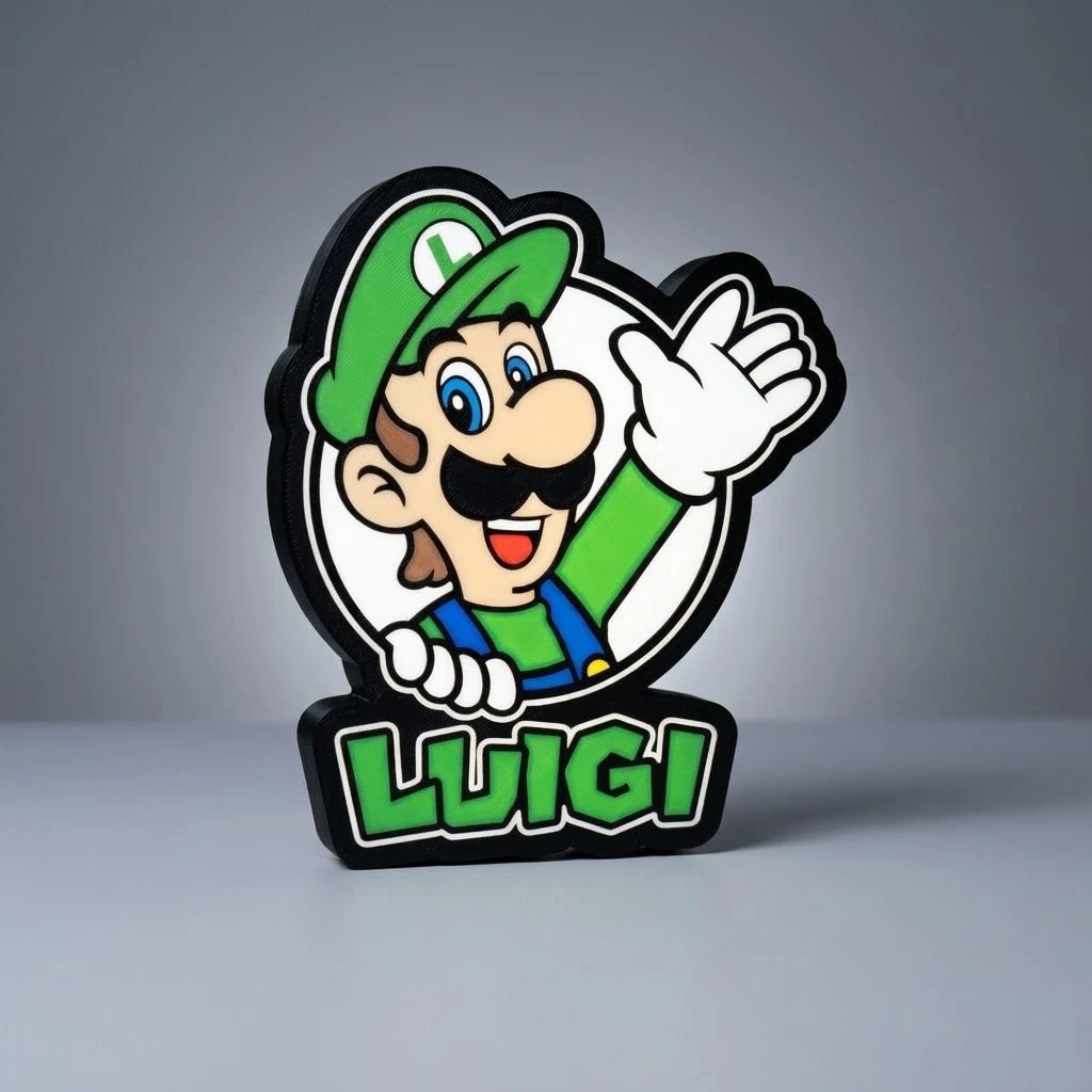 Lampe LED Luigi RGB – Déco Gaming - LampeGeek