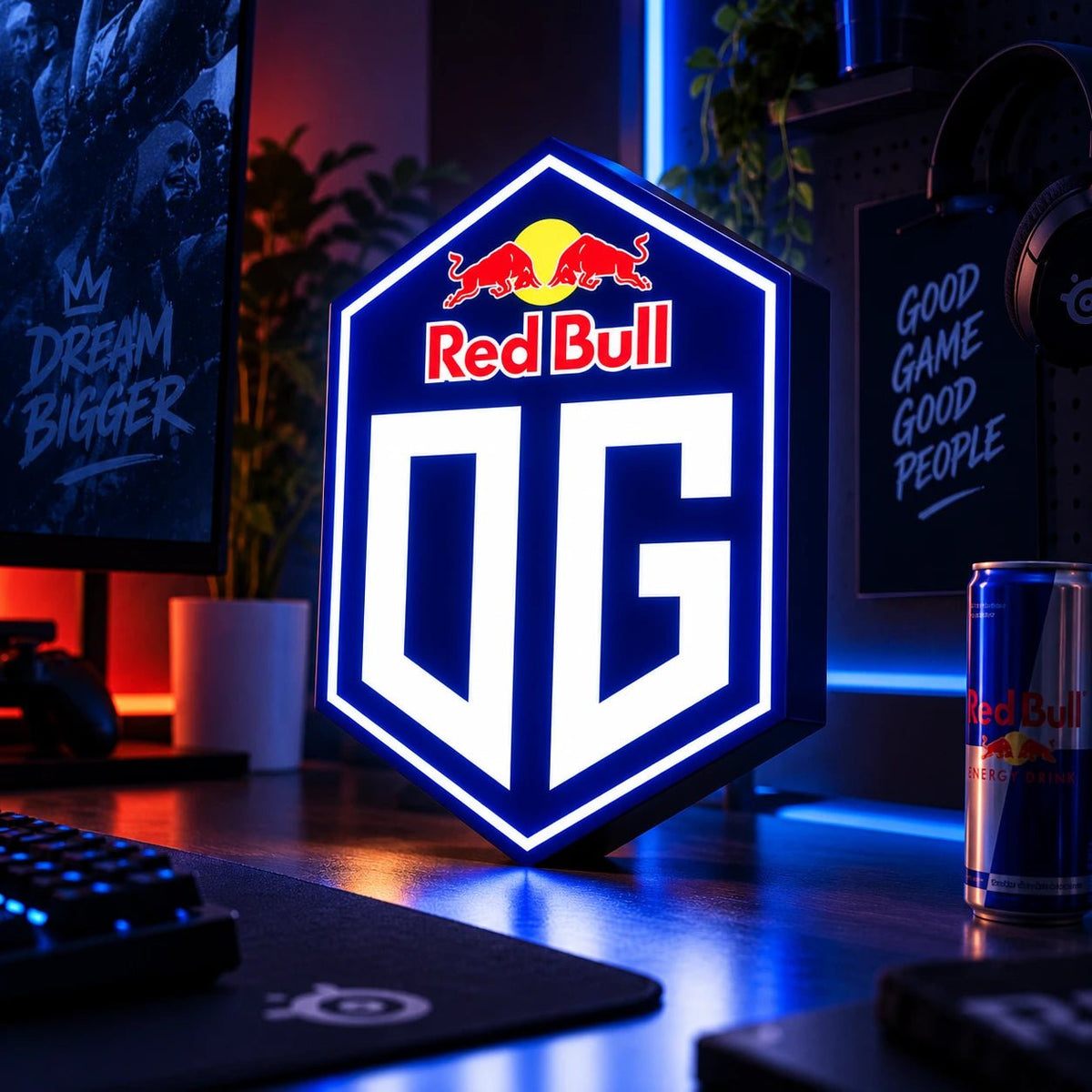 Lampe LED OG Esport RGB – Red Bull Gaming - LampeGeek