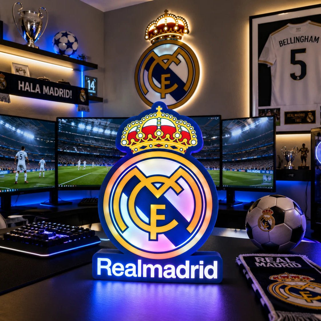 Lampe LED Real Madrid - LampeGeek
