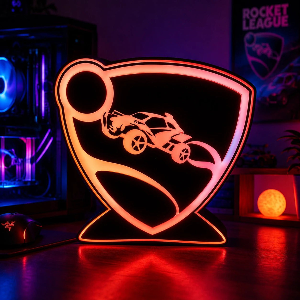 Lampe LED Rocket League RGB - LampeGeek