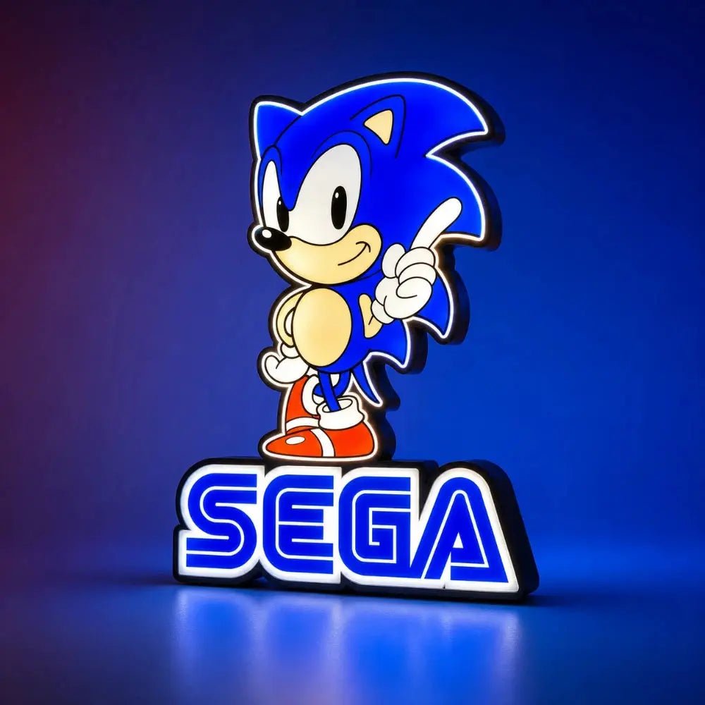 Lampe LED Sonic Sega – Gaming Rétro RGB - LampeGeek