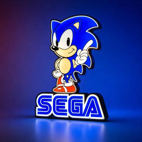 Lampe LED Sonic Sega – Gaming Rétro RGB - LampeGeek