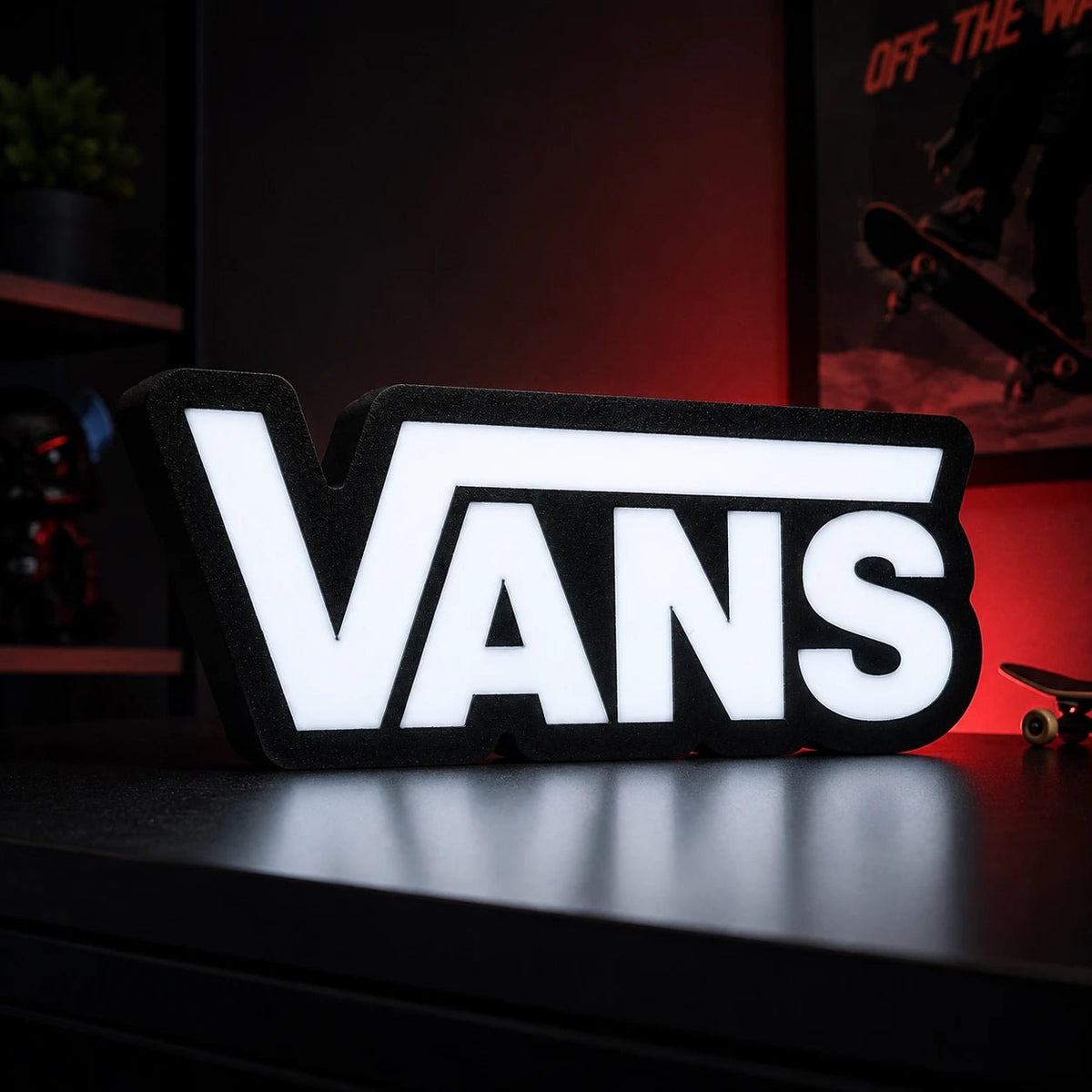 Lampe LED Vans – Logo lumineux déco skate - LampeGeek