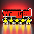 Lampe LED Wanted GTA 5 Étoiles RGB – Déco Gaming - LampeGeek