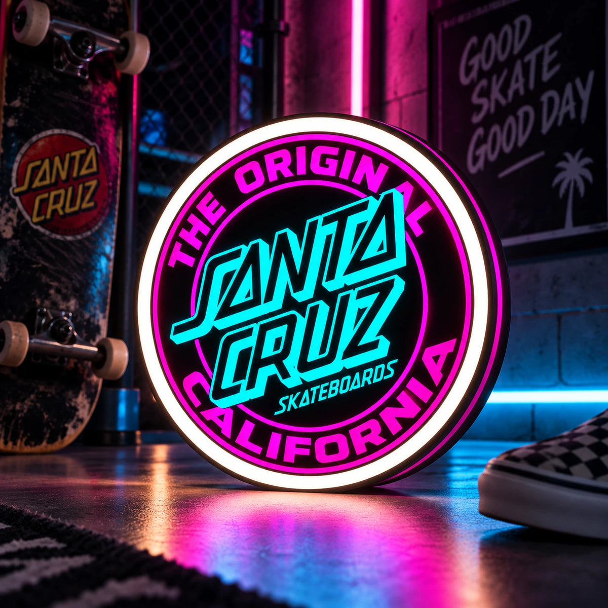 Lampe LED Santa Cruz RGB – Déco Skate & Streetwear