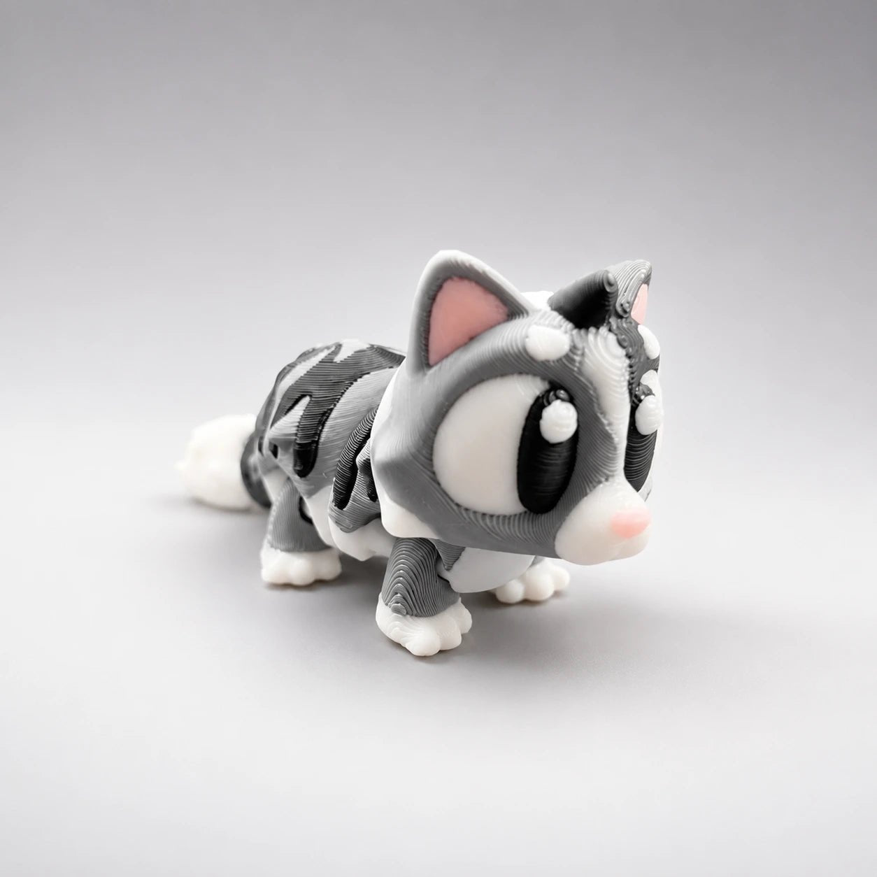 Mochi – Chaton kawaii articulé en impression 3D - LampeGeek