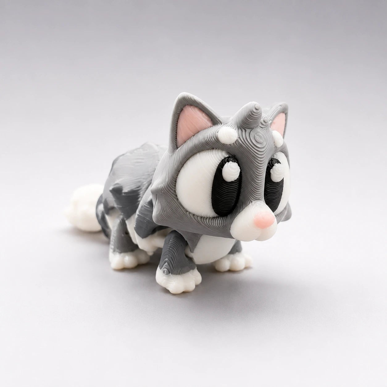 Mochi – Chaton kawaii articulé en impression 3D - LampeGeek