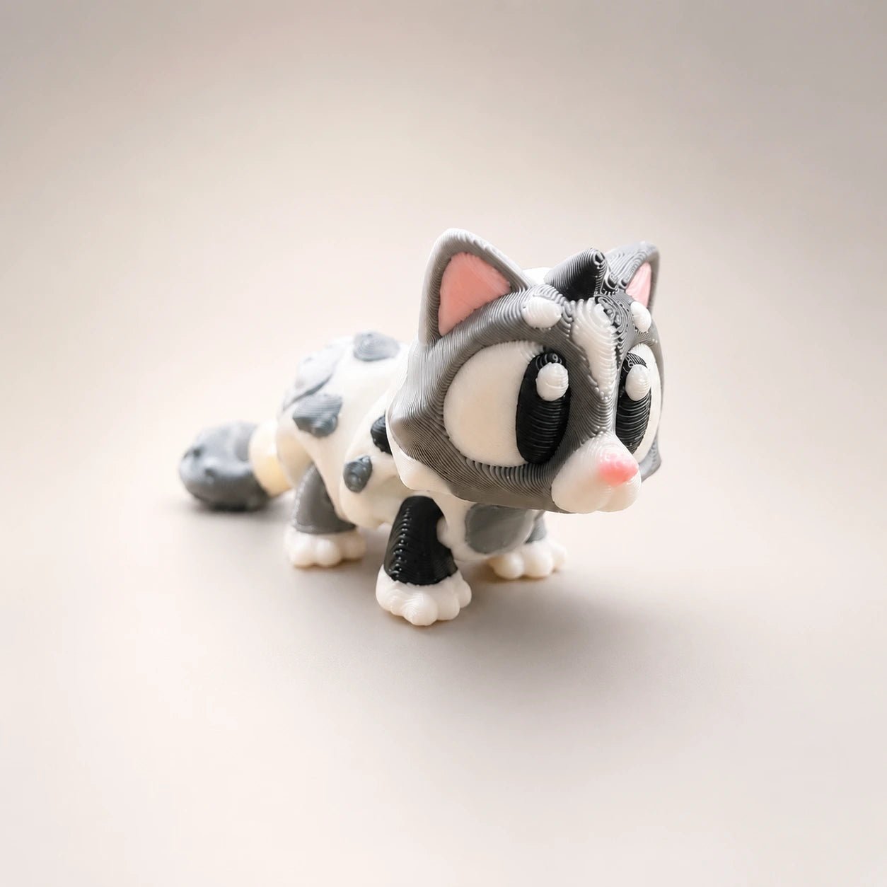 Mochi – Chaton kawaii articulé en impression 3D - LampeGeek