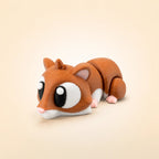 Moka – Mini hamster articulé kawaii - LampeGeek