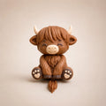 Molly – Figurine Vache Highland Kawaii Articulée - LampeGeek