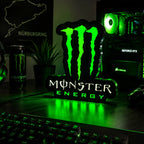 Lampe LED Monster Energy Collector – Déco gaming verte & street icon LampeGeek