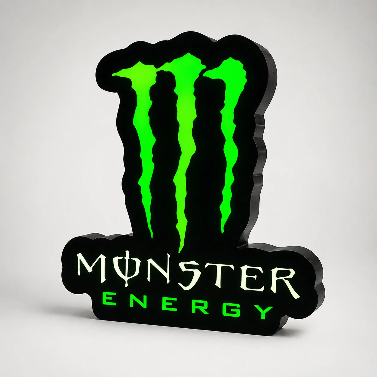 Lampe LED Monster Energy Collector – Déco gaming verte & street icon LampeGeek
