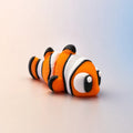 Némoa – Poisson-clown articulé kawaii - LampeGeek
