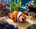 Némoa – Poisson-clown articulé kawaii - LampeGeek
