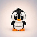 Pingo – Pingouin Kawaii Articulé - LampeGeek