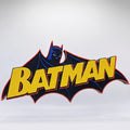 Plaque 3D Batman | Décoration super-héros 24 cm - LampeGeek