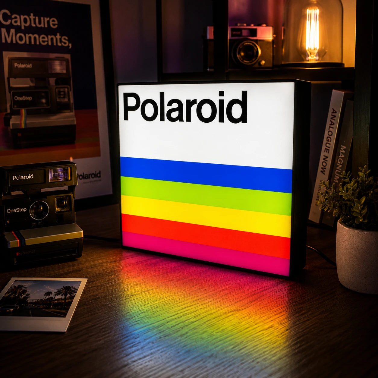 Lampe LED Polaroid Collector – Déco Photo Rétro RGB LampeGeek