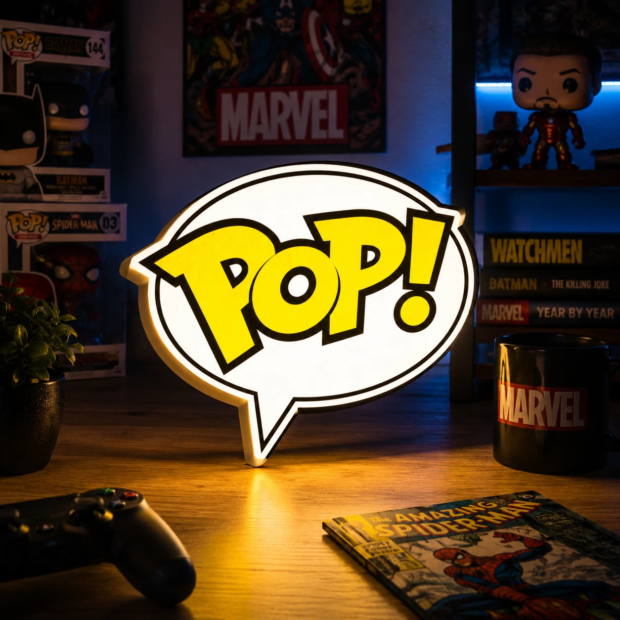 Lampe LED POP! Collector – Déco pop culture & comics lumineuse LampeGeek