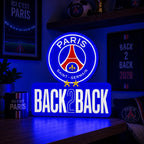 Lampe LED PSG Back2Back Collector – Déco football & supporter parisien LampeGeek