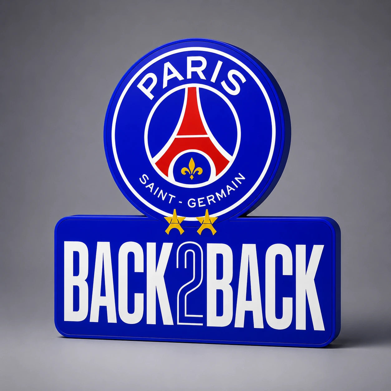 Lampe LED PSG Back2Back Collector – Déco football & supporter parisien LampeGeek