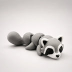 Rasco – Raton laveur articulé kawaii en impression 3D - LampeGeek