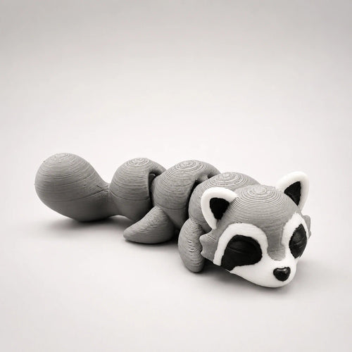 Rasco – Raton laveur articulé kawaii en impression 3D - LampeGeek