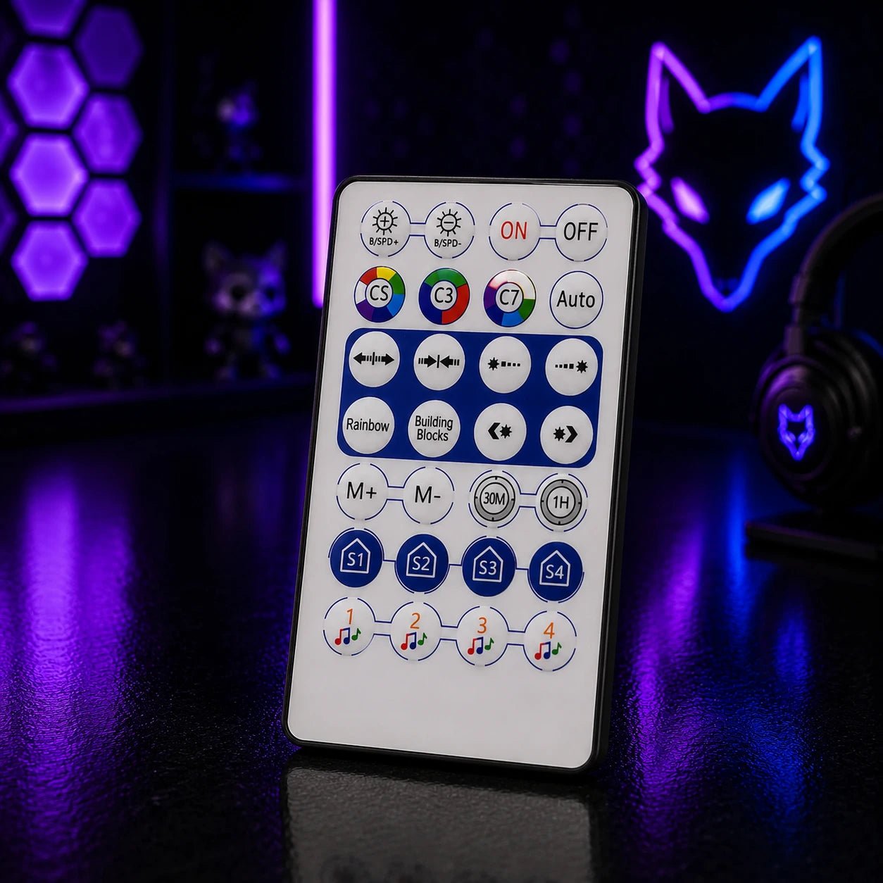 Télécommande de remplacement pour lampe LED RGB - LampeGeek
