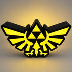 Lampe LED Zelda Triforce LampeGeek, décoration gaming inspirée d’Hyrule, lumineuse et stylée pour fans de Zelda.